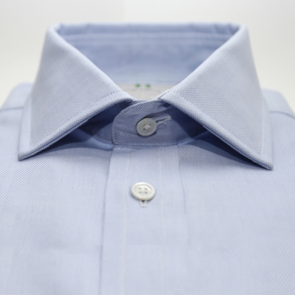 White Cotton Poplin Button Cuff Classic Fit Shirt