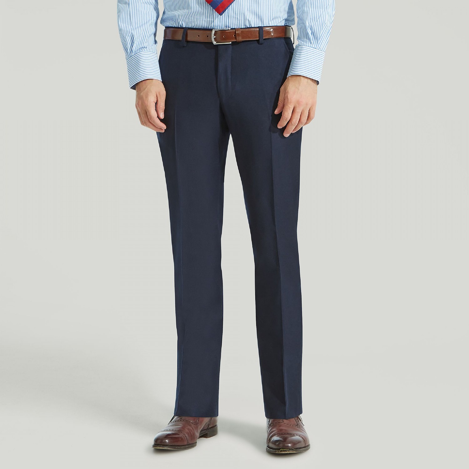 Buy Ted Baker Men Navy Camburn Fit Flannel Trousers Online - 860392 | The  Collective