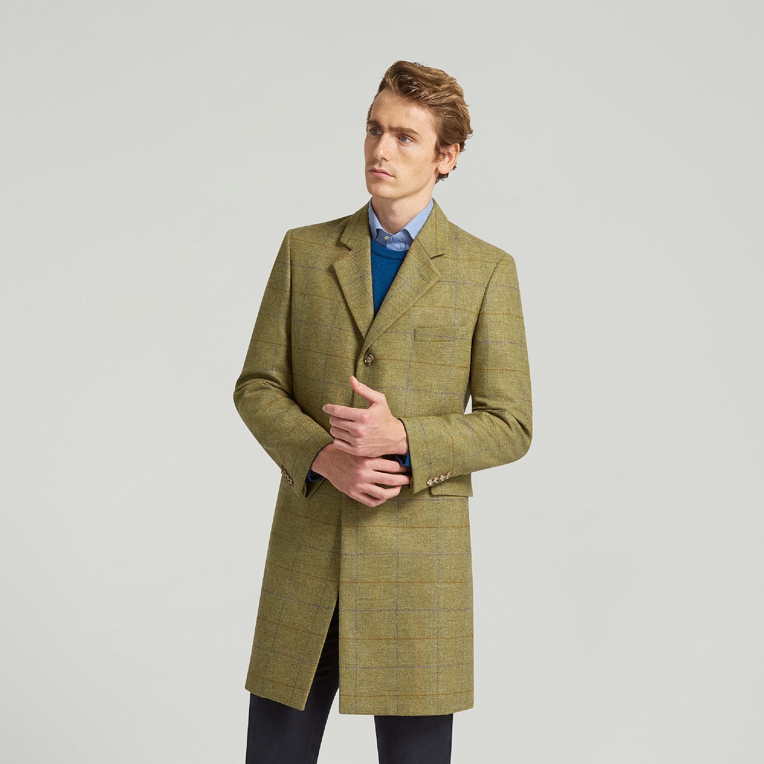 Tweed on sale check coat