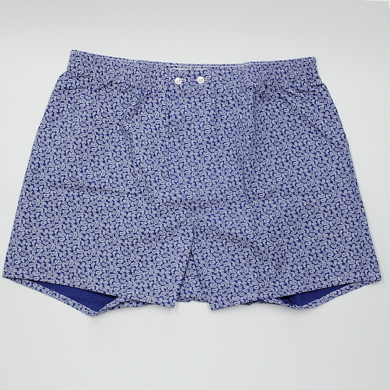 Navy Paisley Boxer Shorts fpr Men